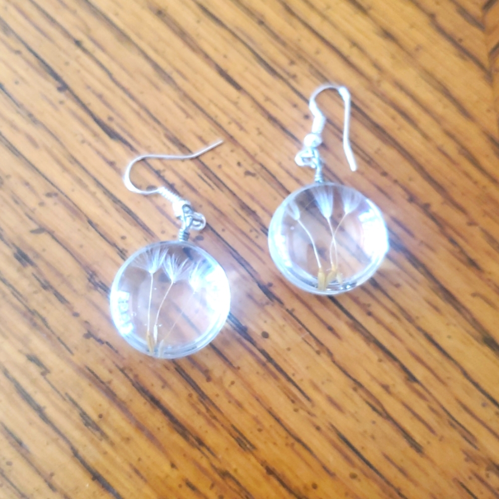 Dandilion Seed Earrings